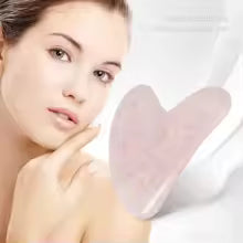 Rose Quartz Gua Sha Face Sculptor — Contouring & Lymphatic Drainage Tool
