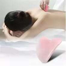 Rose Quartz Gua Sha Face Sculptor — Contouring & Lymphatic Drainage Tool