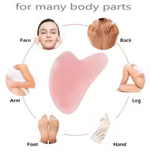 Rose Quartz Gua Sha Face Sculptor — Contouring & Lymphatic Drainage Tool