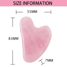 Rose Quartz Gua Sha Face Sculptor — Contouring & Lymphatic Drainage Tool