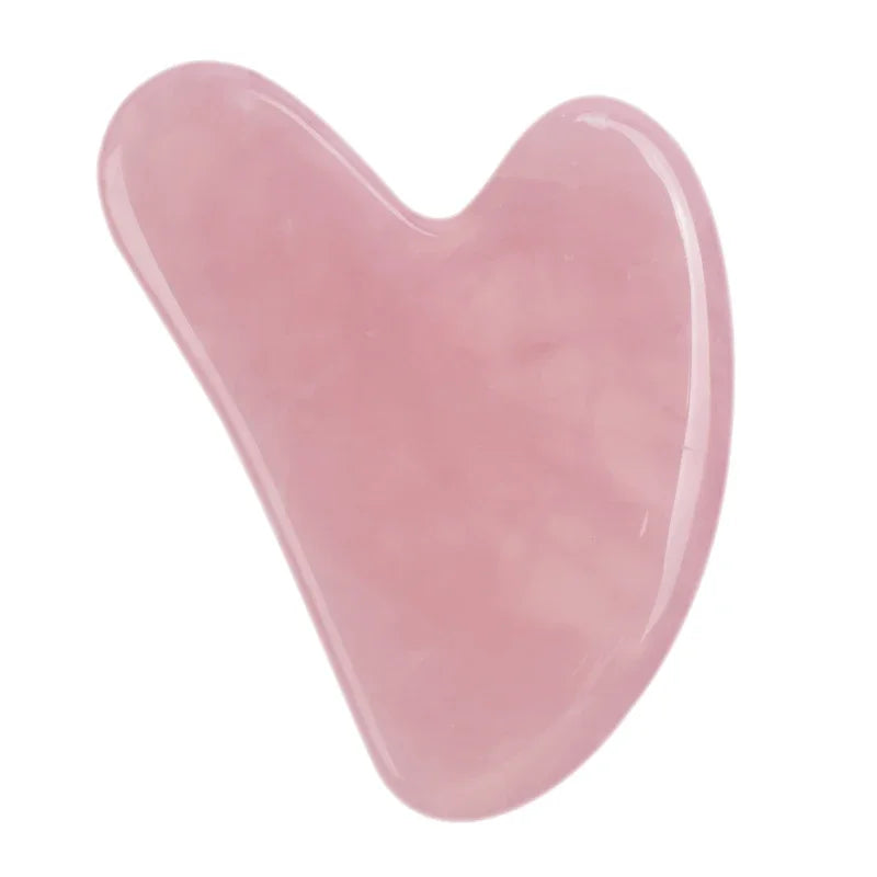 Rose Quartz Gua Sha Face Sculptor — Contouring & Lymphatic Drainage Tool